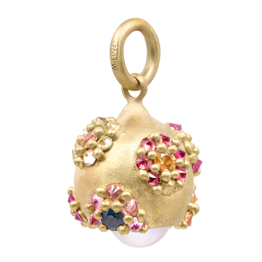 Rainbow Lily Pond Bell Charm - 11929